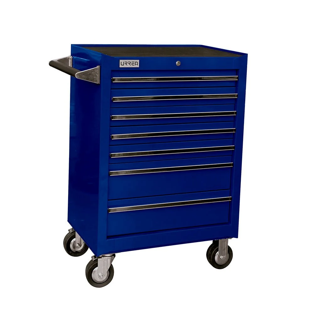 Gabinete móvil 7 gavetas 27" azul serie X Urrea