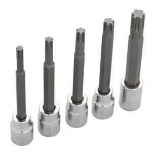 Juego de dados con punta ribe cuadro de 3/8", 5 piezas Urrea