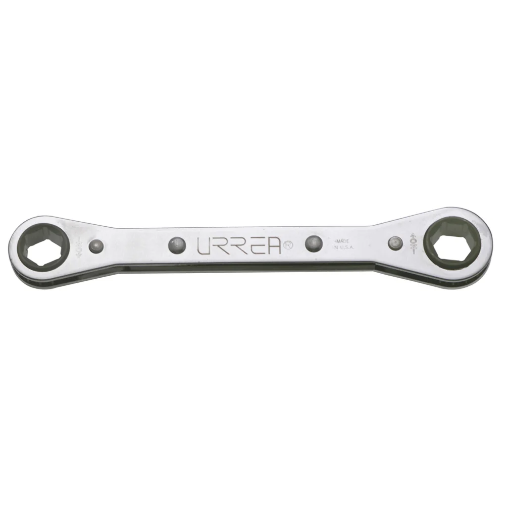 Llave de estrías pulido espejo plana de matraca métrica, 6 puntas, 11 x 12 mm Urrea