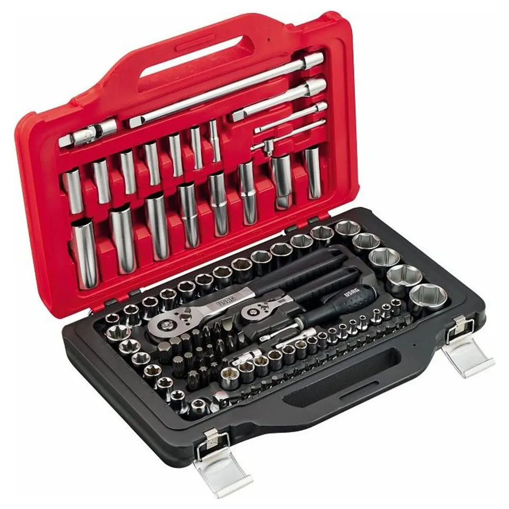 Surtido USAG 601 Caja modular JS100 de 1/4-1/2 pulgada, 100 piezas