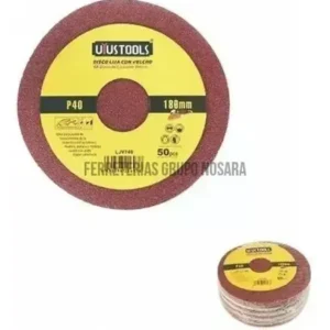 Disco Lija #40 Con Velcro X 50 Unid Ljv740 Uyustools