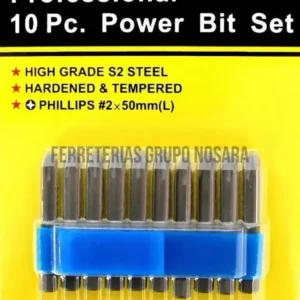 SET 10 PUNTAS PHILLIPS 50MM PARA TALADRO UYUSTOOLS