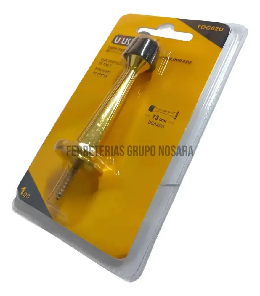 TOPE/PUERTA CILINDRICO DORADO UYU TOC02U UYUSTOOLS