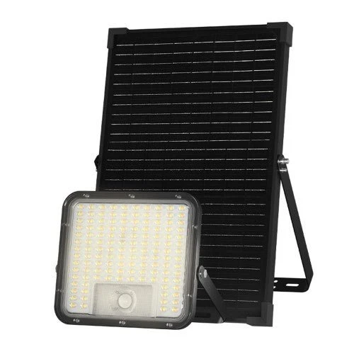 Velamp SL367 - Proyector LED con detector de presencia y panel solar remoto CUBE 9.600 lm