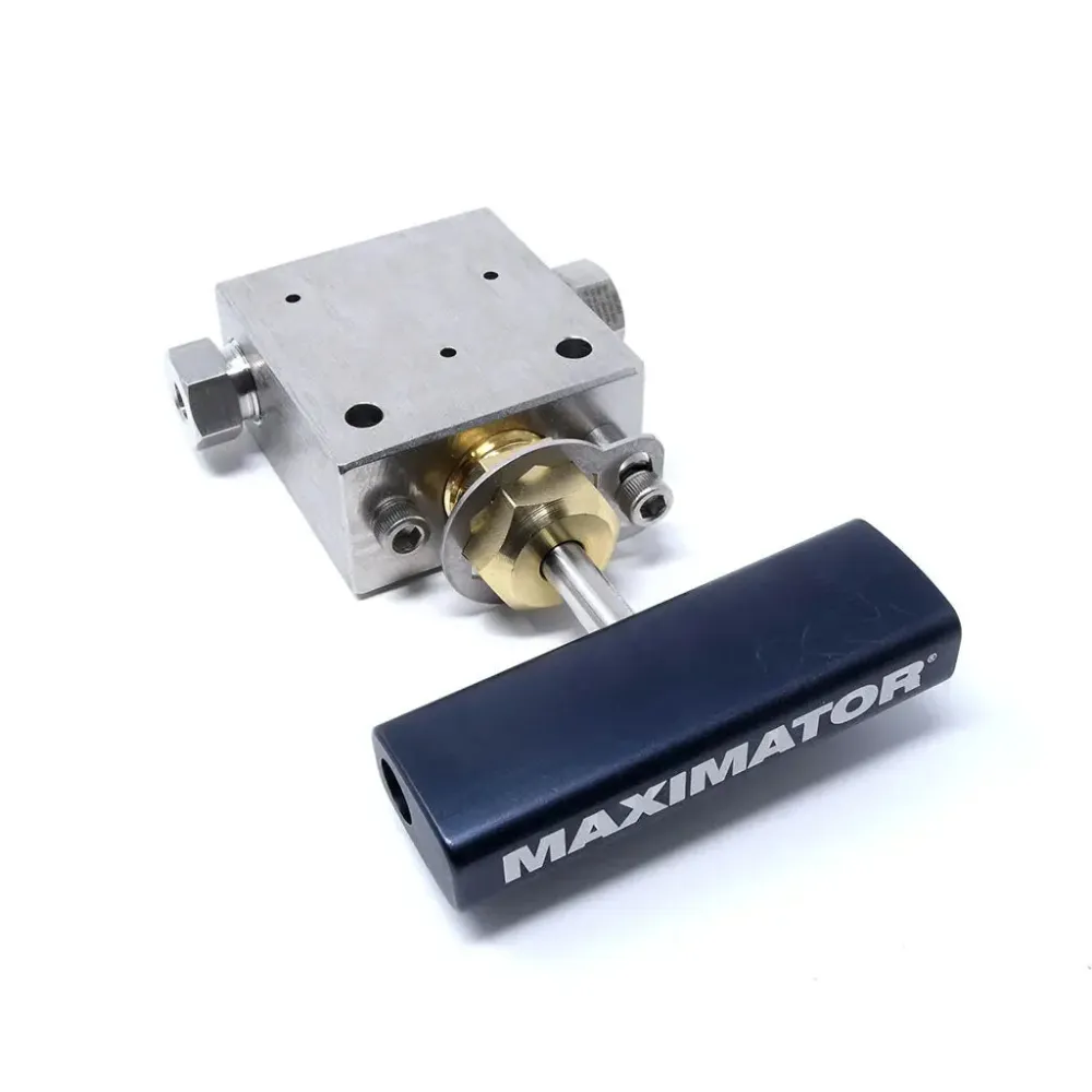WARDJet - 3000779 Válvula T de 1/4" Válvula de chorro de agua de alta presión de 2 vías