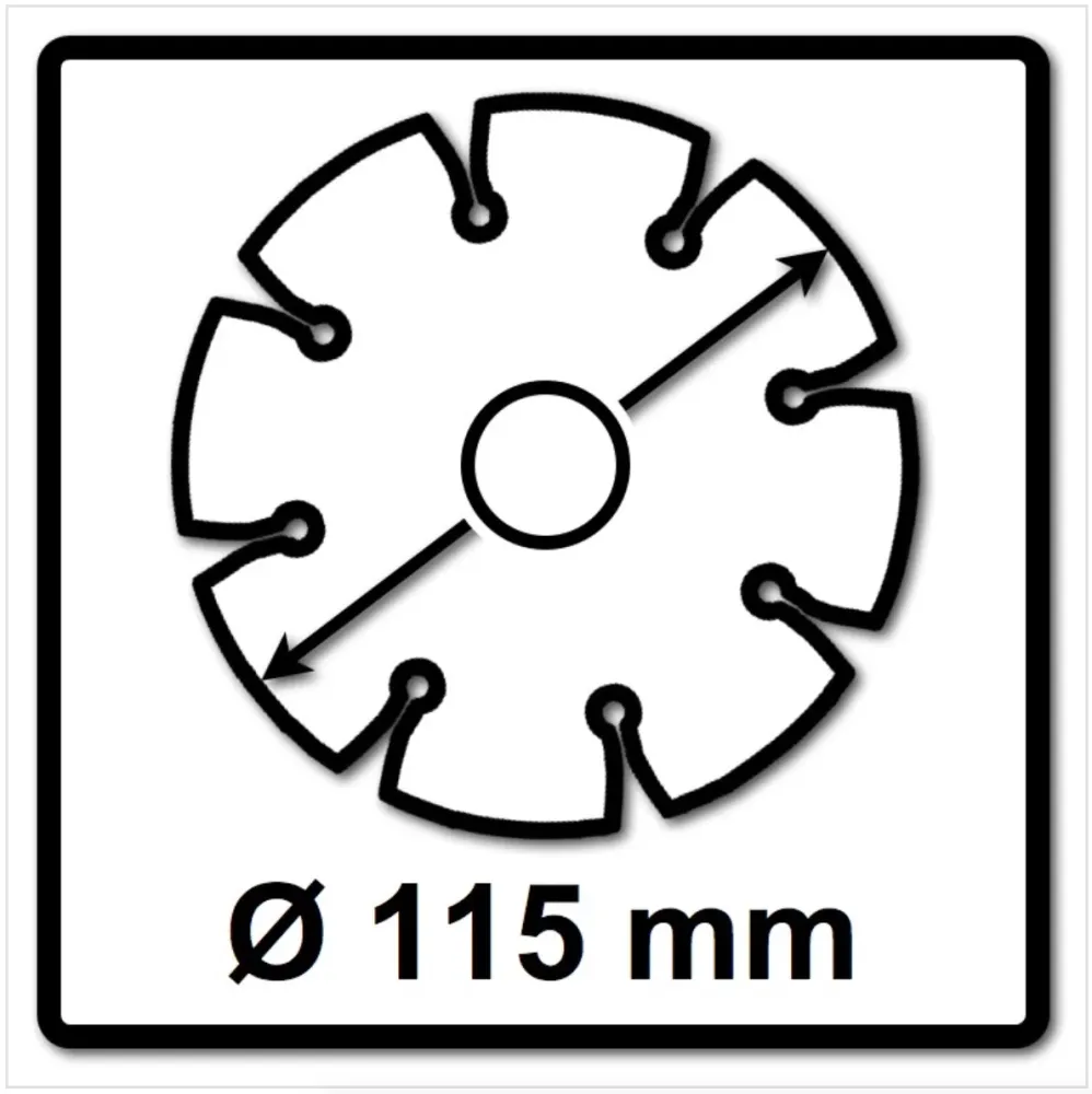 Disco de corte de diamante WellCut Diamond Blade 115 x 22,2 mm Especial (333 - 115 / 22)