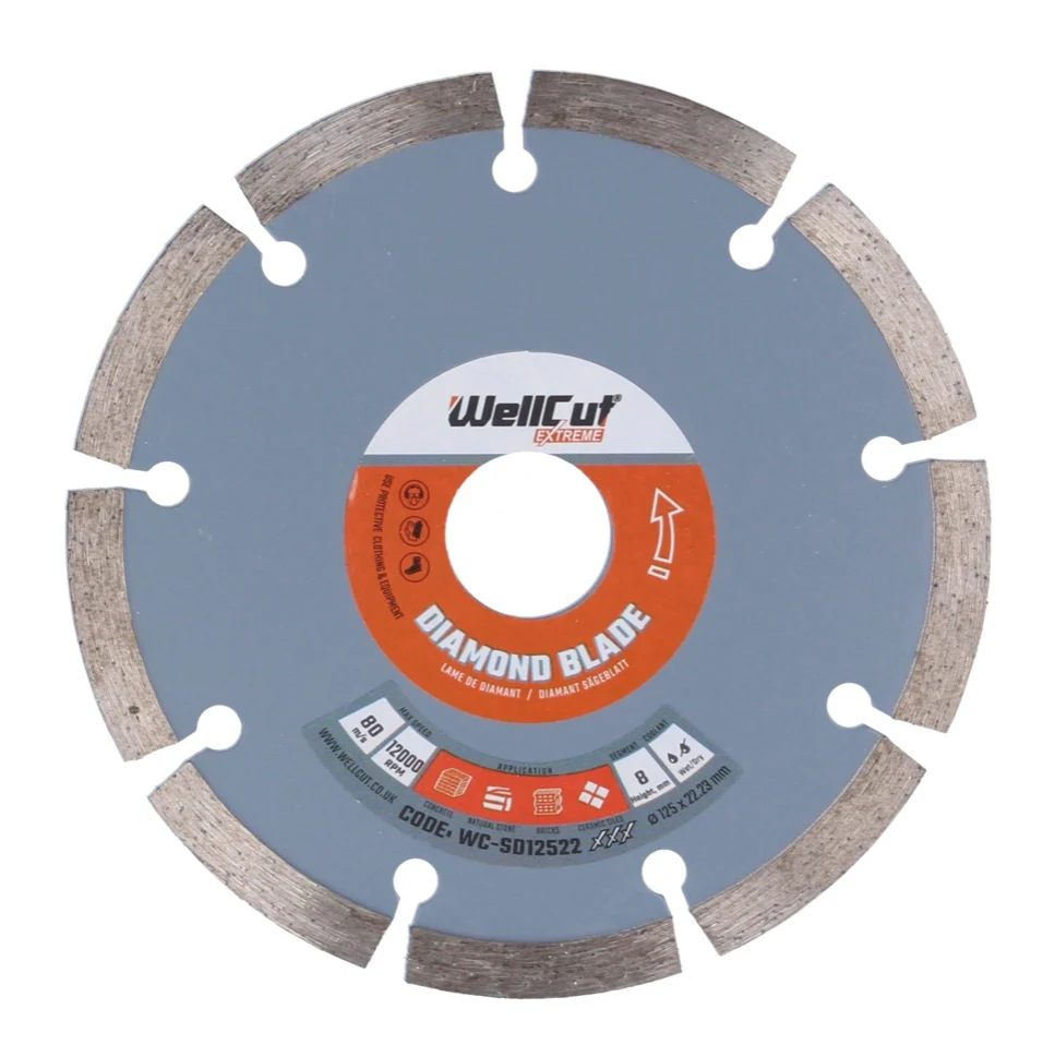 Disco de corte de diamante WellCut Diamond Blade 125 x 22,23 mm 1 ud. ( WC-SD12522 )