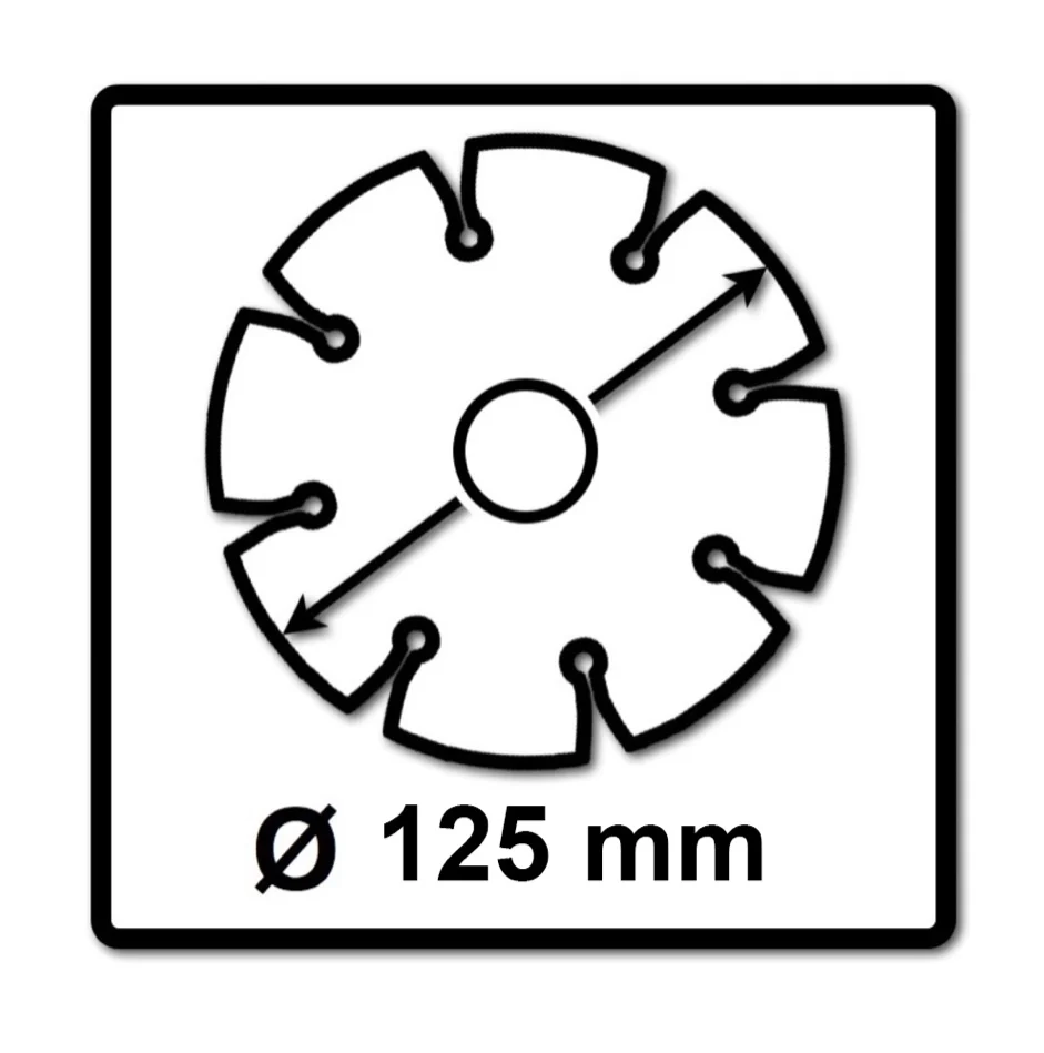 WellCut Discos de corte diamantados 125 x 22,23 mm - 4 piezas ( 4x WC-SD12522 )