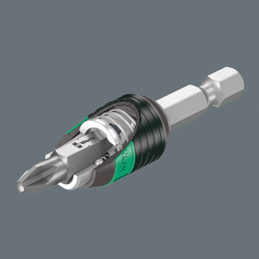 Portapuntas WERA 889/4/1 K Rapidaptor 1/4 ″ F 6.3 1/4 ″ C 6.3 + E 6.3 ( 4000829607 )
