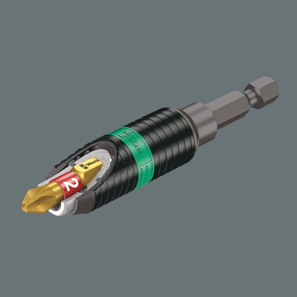 Portapuntas WERA Rapidaptor 1/4 ″ F 6.3 1/4 ″ C 6.3 + E 6.3 ( 4000829608 )