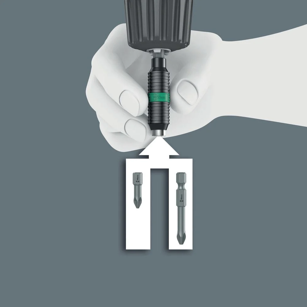Portapuntas WERA Rapidaptor 1/4 ″ F 6.3 1/4 ″ C 6.3 + E 6.3 ( 4000829608 )