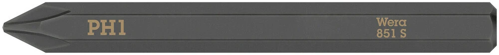 WERA Bit 851 S PH 1 x 70 mm 1/4 ″ PH 1 Longitud 70 mm ( 4000827257 )