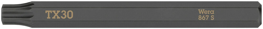WERA Bit 867 S TORX 30 x 70 mm 1/4 ″ TORX 30 Longitud 70 mm ( 4000827266 )