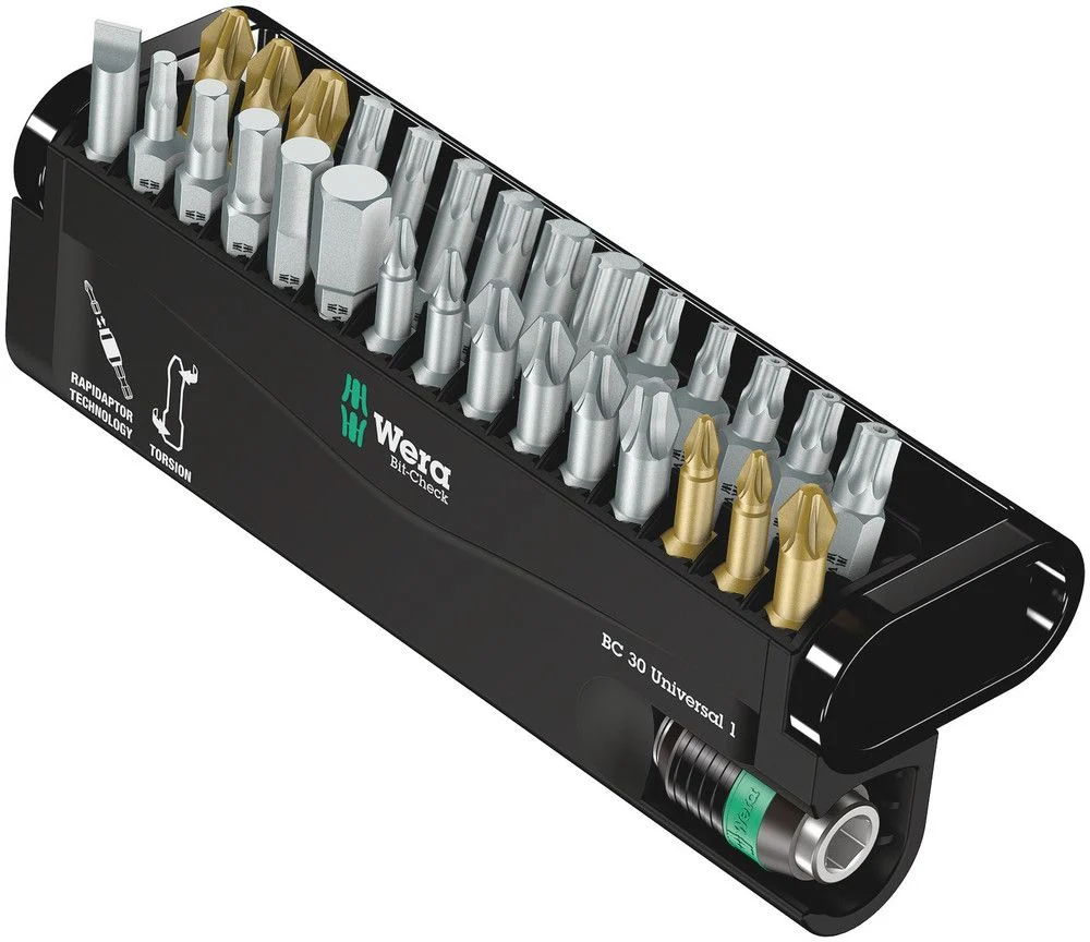 WERA Bit-Check 30 Universal 1 Juego de puntas de 30 piezas ( 4000829640 )