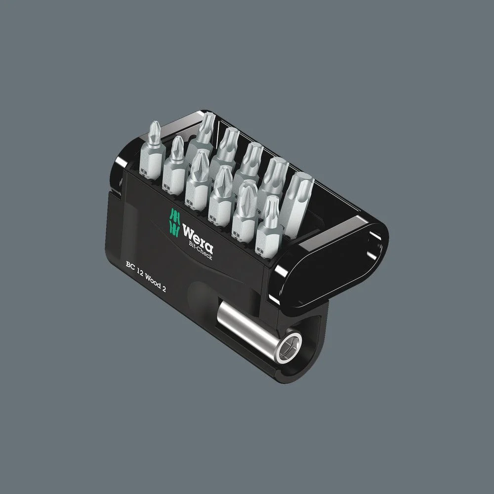 WERA Bit-Check 12 Wood 2 Juego de puntas de 12 piezas ( 4000829035 )
