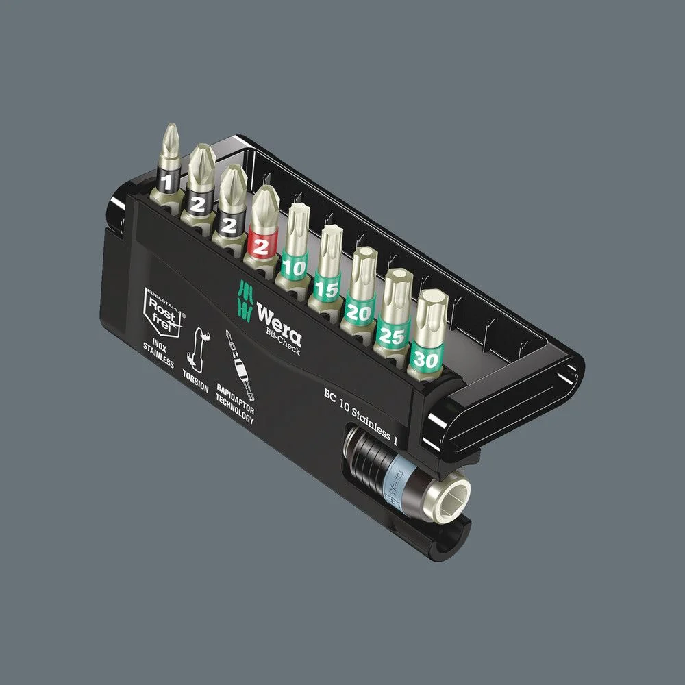 WERA juego de puntas de acero inoxidable BC 10 Stainless 1 10 piezas ( 4000828393 )