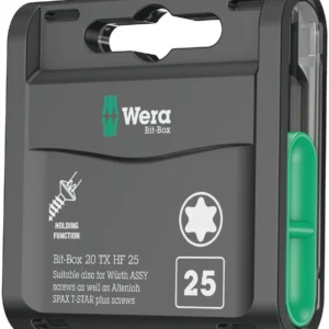 WERA paquete de puntas grandes Bit-Box 20 TX HF T 25 Longitud 25 mm ( 4000822459 )