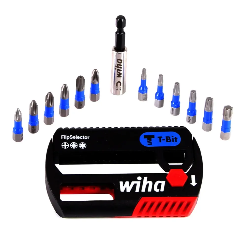 Wiha SB 7947T-906 FlipSelector T-Bit 25 mm Phillips, Pozidriv, TORX® 13 piezas. 1/4" ( 41824 )
