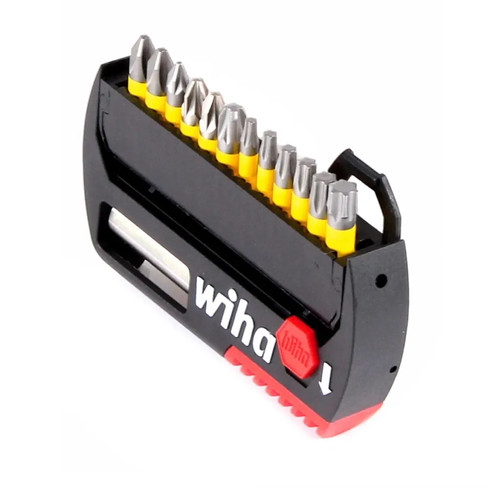 Wiha SB 7947Y-904 FlipSelector Juego de bits en Y de 25 mm / Phillips, Pozidriv, TORX® / 13 unidades / 1/4" ( 41827 )