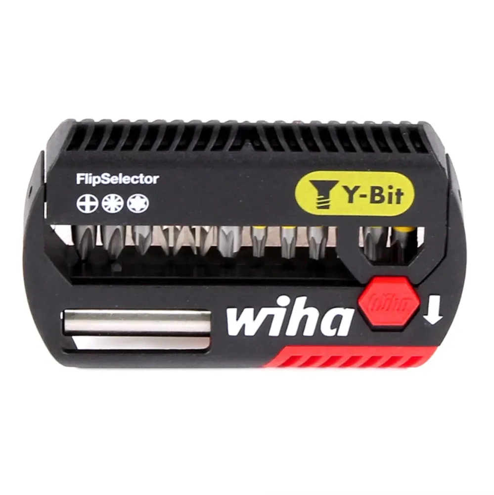 Wiha SB 7947Y-904 FlipSelector Juego de bits en Y de 25 mm / Phillips, Pozidriv, TORX® / 13 unidades / 1/4" ( 41827 )