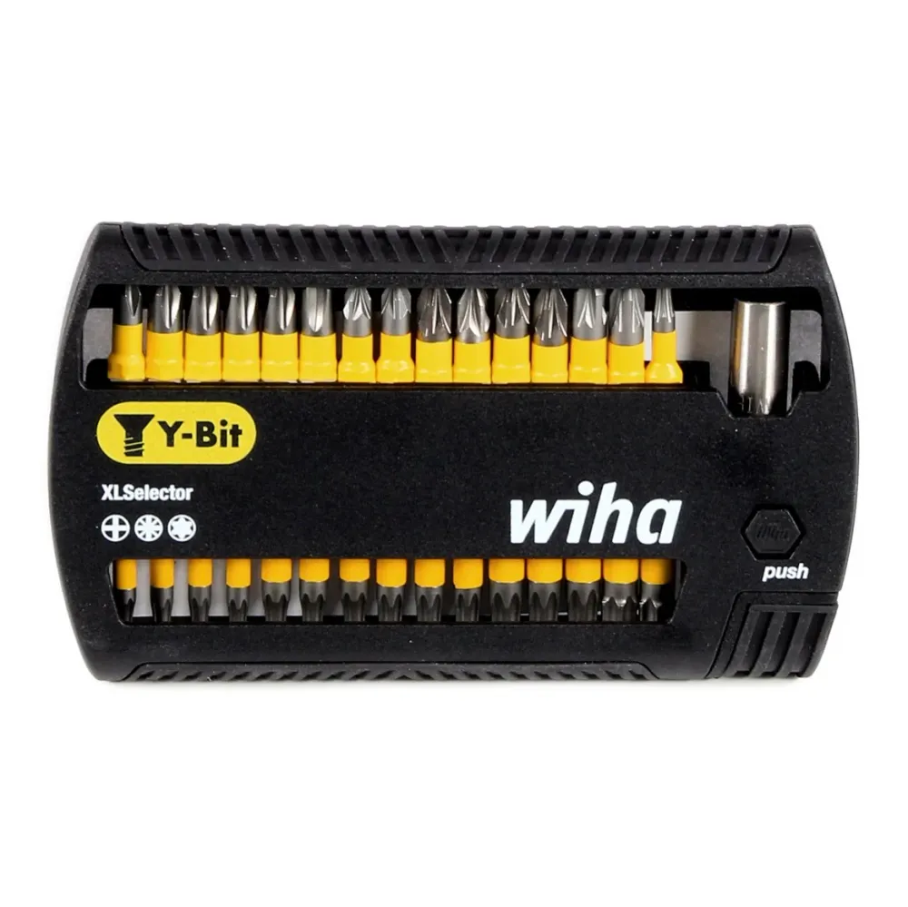 Wiha SB 7948Y-904 XLSelector Juego de bits en Y de 25 mm / Phillips, Pozidriv, TORX® / 31 unidades / 1/4" ( 41832 )
