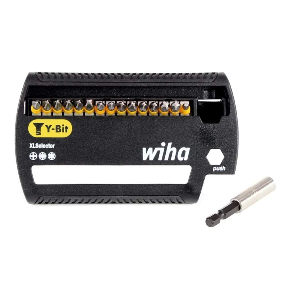 Wiha SB 7948Y-904 XLSelector Juego de bits en Y de 25 mm / Phillips, Pozidriv, TORX® / 31 unidades / 1/4" ( 41832 )