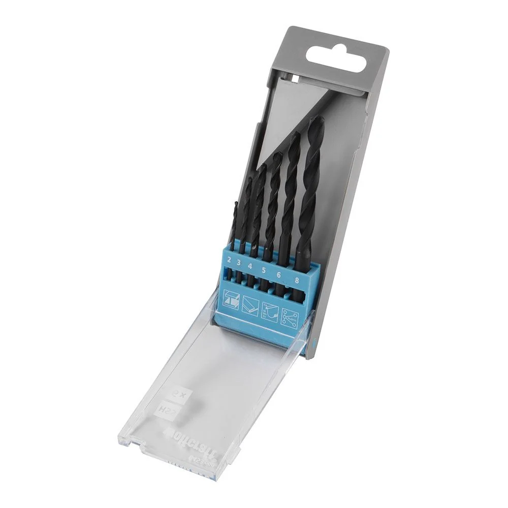 BROCAS PARA METAL HSS FL, JUEGO DE 6 PIEZAS, Ø2,00 - Ø8,00 mm WOLFCRAFT