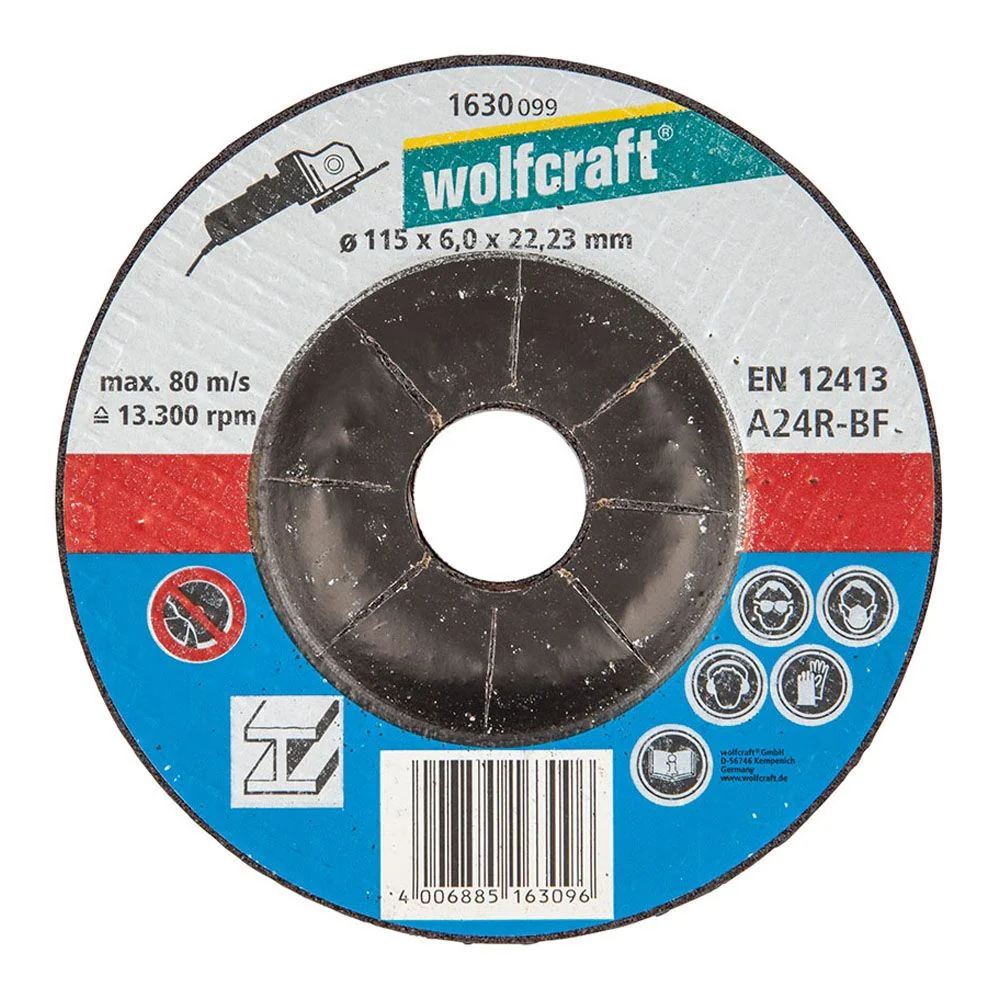 DISCO DESBASTE Ø115 x 6,0 x 22,23 mm WOLFCRAFT