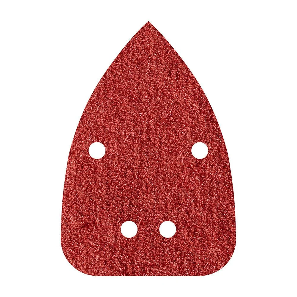 HOJAS DE LIJAR ADHESIVAS DE CORINDÓN PERFORADAS 96 x 136 mm, GRANO 240, PACK 10 uds WOLFCRAFT