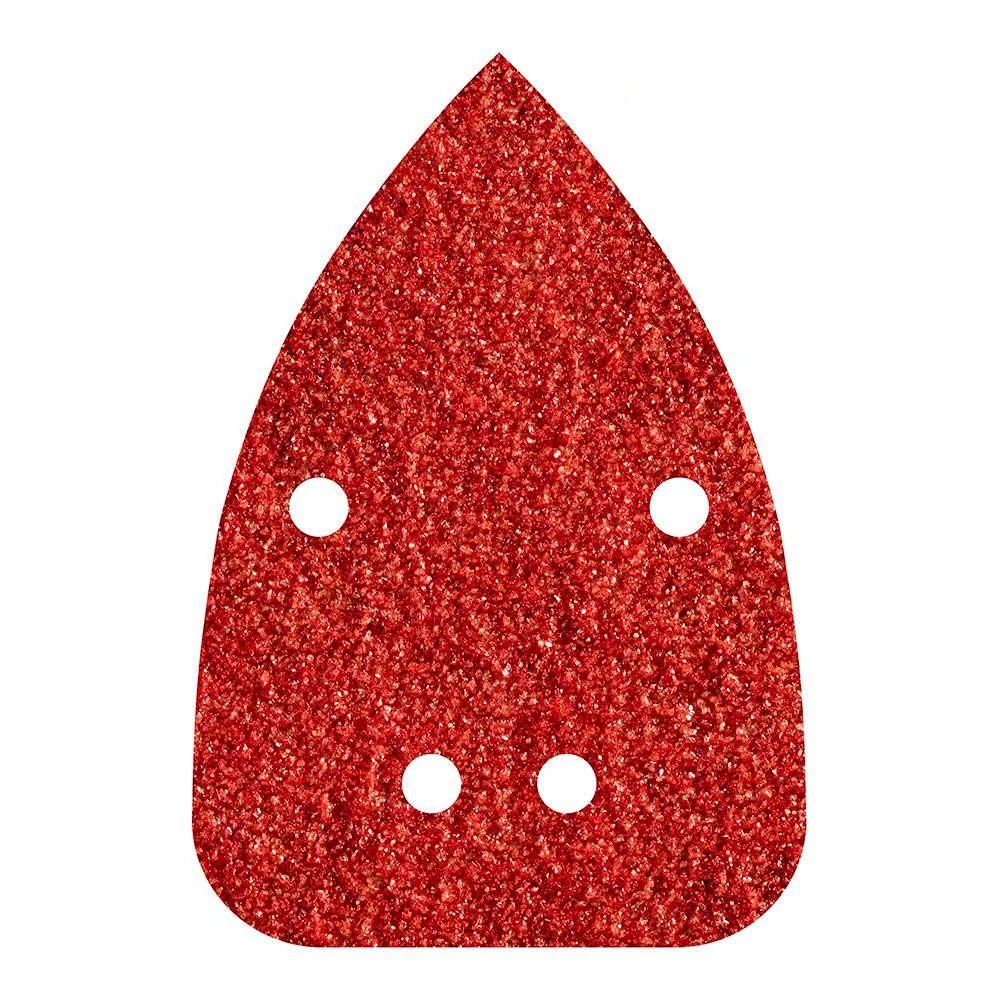HOJAS DE LIJAR ADHESIVAS DE CORINDÓN PERFORADAS, 96 x 136 mm, GRANO 120, PACK 10 uds WOLFCRAFT