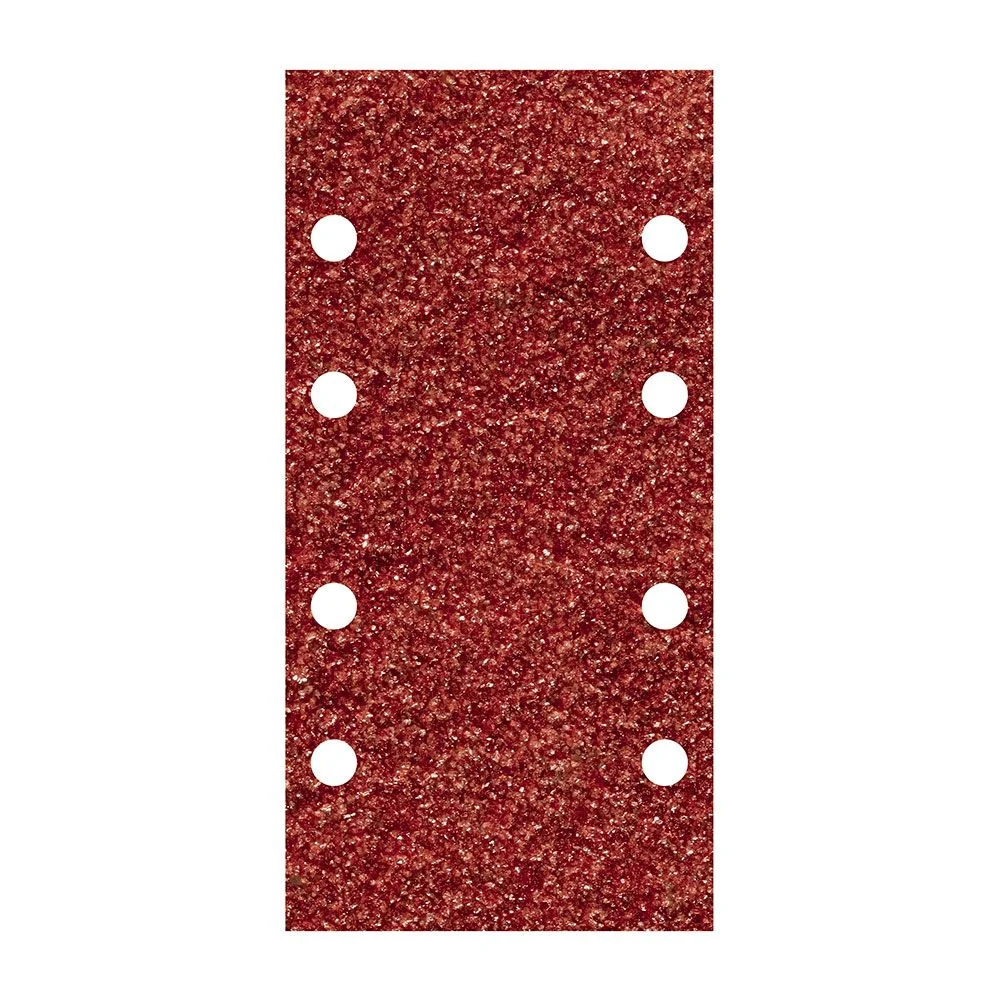 HOJAS DE LIJAR ADHESIVAS DE CORINDÓN PERFORADAS, 93 x 185 mm, GRANO 120, PACK 10 uds WOLFCRAFT