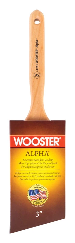 Brocha Wooster Alpha de 3 pulgadas con ángulo firme - Oferta de la semana
