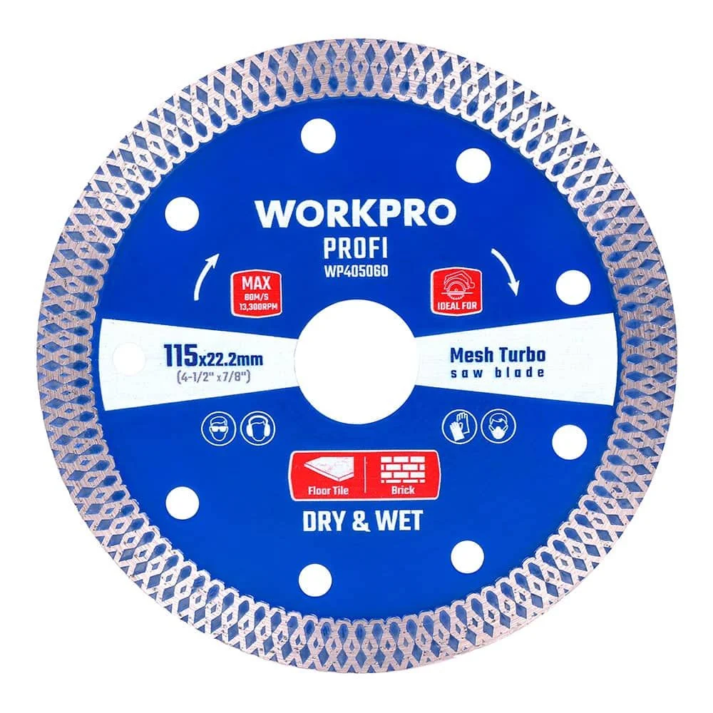 DISCO DIAMANTADO CONTINUO MESH TURBO PROFI Ø115 x 20 mm WORKPRO