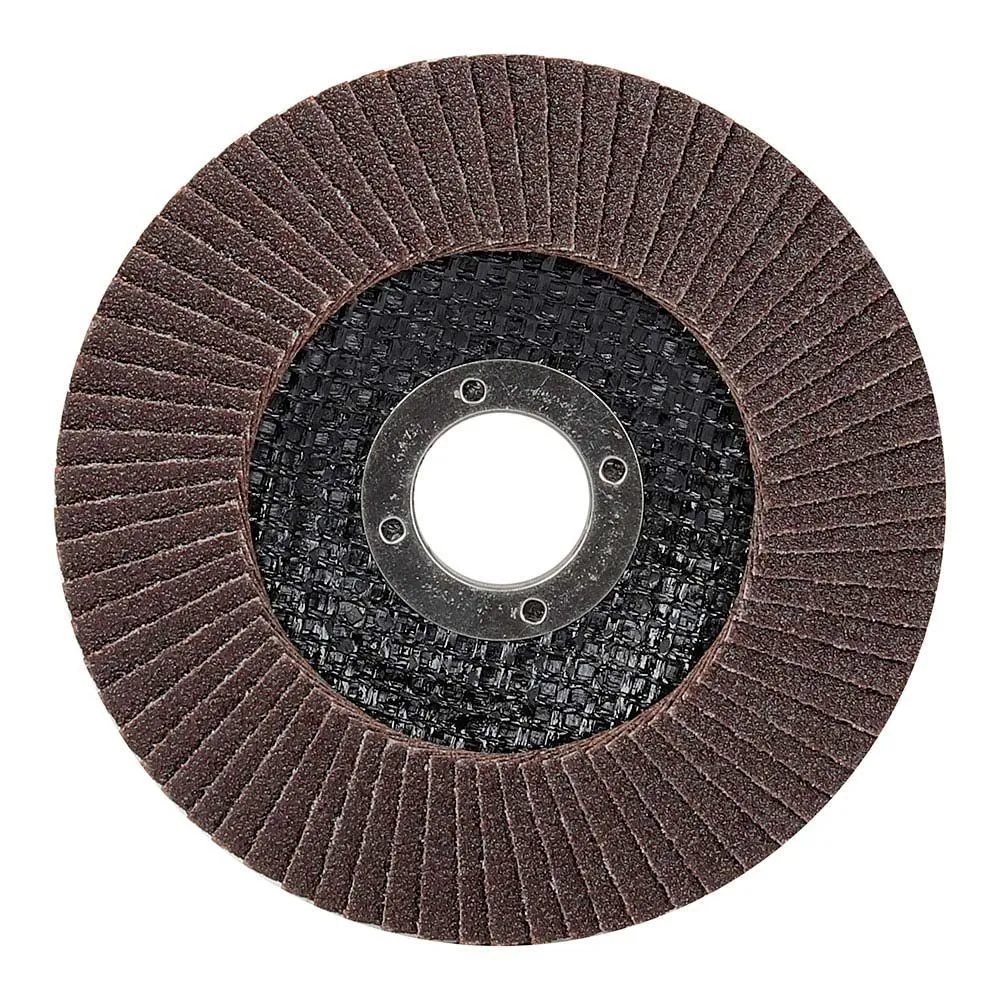 DISCO LÁMINAS CONVEXO ÓXIDO DE ALUMINIO T29, Ø125 x 22,2 mm, GRANO 80 WORKPRO